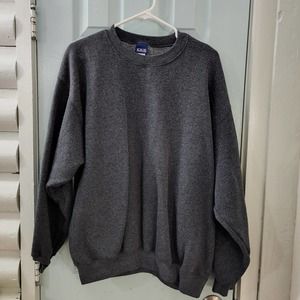 Vintage blank crewneck grey men's large usa made